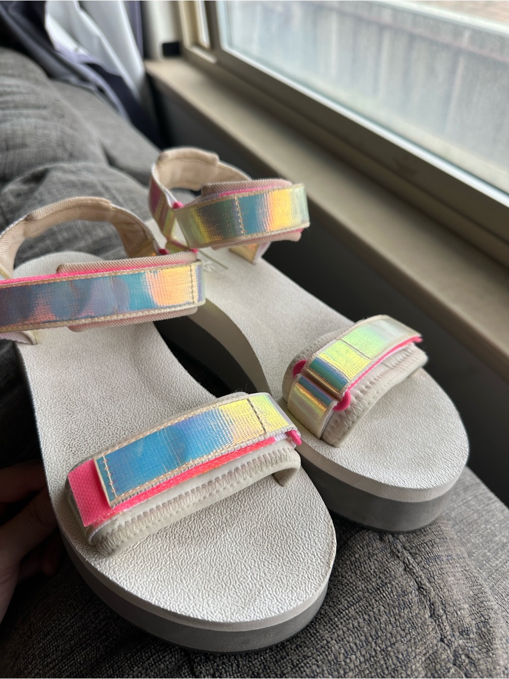 Women’s Iridescent Strap Sandals